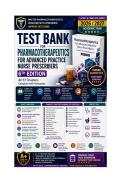 Test Bank for Pharmacotherapeutics for Advanced Practice Nurse Prescribers 6th Edition latest update All 57 Chapters complete with Rationales