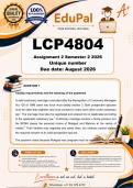 LCP4804 Assignment 2 &lpar;COMPLETE ANSWERS&rpar; Semester 2 2026 - DUE September 2026