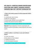 NYC Health &plus; Hospitals Senior Painter Exam Questions and Correct Answers