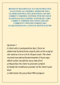 HESI RN FUNDAMENTALS ACCURATE PRACTICE EXAM WITH ALL POSSIBLE APPROVED WELL ELABORATED PRACTICE QUESTIONS AND 100&percnt; CORRECT VERIFIED ANSWERS WITH DETAILED RATIONALES PLUS EXPERT ANSWER KEY &lpar;100&percnt; CORRECT VERIFIED SOLUTIONS&rpar; 2026-2027 CURRENTLY UPDATED VERSI