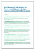 NSG 4800 Comprehensive Exam 2026 &vert; Questions with Answers & Detailed Explanations &vert; Nursing Leadership&comma; Med-Surg&comma; Prioritization & NGN &vert; Latest Version