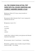 ALL THE COMSAE EXAM ACTUAL TEST&NewLine;PAPER WITH FULL SOLVED QUESTIONS AND&NewLine;CORRECT ANSWERS GRADED A PLUS