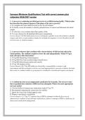 Surveyor Minimum Qualifications Test with correct answers plus  &NewLine;rationales 2026&sol;2027 version