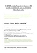 12-GA-62 Variable Products Practice Exam 200 Questions with Correct Answers & Detailed Rationales in Italics&period;