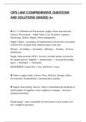 CIPS L4M1 COMPREHENSIVE QUESTIONS&NewLine;AND SOLUTIONS GRADED A&plus;