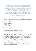NEVADA COLLECTION AGENCY MANAGER EXAM 2026&sol;2027 TEST BANK COMPREHENSIVE PRACTICE QUESTIONS AND STUDY GUIDE COMPLETE ACCURATE EXAM REAL QUESTIONS WITH WELL ELABORATED ANSWERS AND DETAILED RATIONALES &lpar;RELIABLE ANSWERS&rpar; CURRENTLY UPDATED VERSION 2026 EDITION