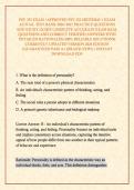 PSY 352 EXAM &sol;APPROVED PSY 352 MIDTERM 1 EXAM ACTUAL TEST BANK 2026&sol;2027 PRACTICE QUESTIONS AND STUDY GUIDE COMPLETE ACCURATE EXAM REAL QUESTIONS AND CORRECT VERIFIED ANSWERS WITH DETAILED RATIONALES &lpar;100&percnt; RELIABLE SOLUTIONS&rpar; CURRENTLY UPDATED VERSION 202