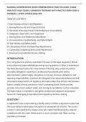 NURSING JURISPRUDENCE EXAM COMPREHENSIVE PRACTICE EXAM &vert; EXAM&NewLine;PRACTICE STUDY GUIDE &vert; ADVANCED TESTBANK WITH PRACTICE QUESTIONS &&NewLine;ANSWERS &vert; LATEST UPDATE 2026&sol;2027