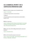CIC COMMERCIAL PROPERTY TEST 4&NewLine;CERTIFICATION PREPARATION GUIDE&NewLine;