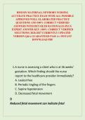 HESI RN MATERNAL-NEWBORN NURSING ACCURATE PRACTICE EXAM WITH ALL POSSIBLE APPROVED WELL ELABORATED PRACTICE QUESTIONS AND 100&percnt; CORRECT VERIFIED ANSWERS WITH DETAILED RATIONALES PLUS EXPERT ANSWER KEY &lpar;100&percnt; CORRECT VERIFIED SOLUTIONS&rpar; 2026-2027 CURRENTLY U