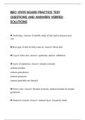 IBEC STATE BOARD PRACTICE TEST&NewLine;QUESTIONS AND ANSWERS VERIFIED&NewLine;SOLUTIONS&NewLine;&NewLine;