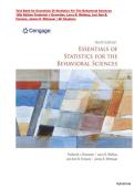 Test Bank for Essentials Of Statistics For The Behavioral Sciences&NewLine;10th Edition Frederick J Gravetter&comma; Larry B&period; Wallnau&comma; Lori Ann B&period;&NewLine;Forzano&comma; James E&period; Witnauer &vert;ISBN-13 &rlm; &colon; &lrm; 978-0357365298 &vert;  All Chapters 
