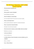 NU 131 Exam 3 Questions with Verified&NewLine;Correct Answers