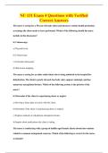 NU 131 Exam 4 Questions with Verified&NewLine;Correct Answers