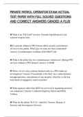 PRIVATE PATROL OPERATOR EXAM SCRIPT&NewLine;COMPREHENSIVE TEST BANK REVIEW SHEET&NewLine;SOLVED QUESTIONS AND ANSWERS