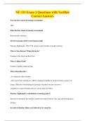 NU 131 Exam 1 Questions with Verified&NewLine;Correct Answers