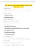Nur 163 Exam Review Questions with Verified&NewLine;Correct Answers