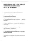 RIMS CRMP EXAMINATION PREP STUDY&NewLine;GUIDE LATEST UPDATED PRACTICE&NewLine;SOLUTION VERIFIED 100 PERCENT