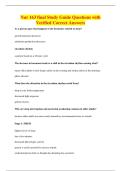 Nur 163 final Study Guide Questions with&NewLine;Verified Correct Answers