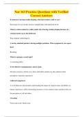 Nur 163 Practice Questions with Verified&NewLine;Correct Answers