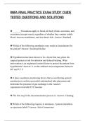 RNFA FINAL PRACTICE UPDATED ACTUAL&NewLine;QUESTIONS AND CORRECT ANSWERS