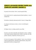CIDESCO ADVANCED REVIEW PAPER 2026&NewLine;COMPLETE ANSWERS GRADED A&plus;