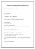 Machine Lubricant Analyst Questions And Answers 2026