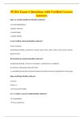 PCHA Exam 1 Questions with Verified Correct&NewLine;Answers
