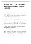 WGU D017 SCHOOL LAW ASSESSMENT&NewLine;QUESTIONS AND ANSWERS VERIFIED&NewLine;SOLUTIONS