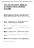WGU D017 SCHOOL LAW EXAM ACTUAL&NewLine;TEST PAPER WITH FULL SOLVED QUESTIONS&NewLine;AND CORRECT ANSWERS GRADED A PLUS