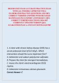 HESI RN EXIT EXAM ACCURATE PRACTICE EXAM WITH ALL POSSIBLE APPROVED WELL ELABORATED PRACTICE QUESTIONS AND 100&percnt; CORRECT VERIFIED ANSWERS WITH DETAILED RATIONALES PLUS EXPERT ANSWER KEY &lpar;100&percnt; CORRECT VERIFIED SOLUTIONS&rpar; 2026-2027 CURRENTLY UPDATED VERSION 