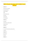 RNFA Practice Questions with Verified Correct&NewLine;Answers