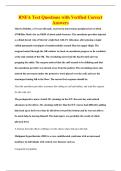 RNFA Test Questions with Verified Correct&NewLine;Answers