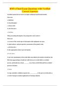 RNFA Final Exam Questions with Verified&NewLine;Correct Answers