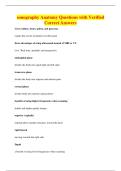 sonography Anatomy Questions with Verified&NewLine;Correct Answers