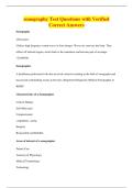 sonography Test Questions with Verified&NewLine;Correct Answers