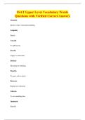 SSAT Upper Level Vocabulary Words&NewLine;Questions with Verified Correct Answers