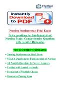 NCLEX Questions for Fundamentals of Nursing Exam &ndash; Questions &  Correct Detailed Answers &vert; 2026&sol;2027 Updated &vert; Already Graded A&plus;