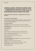 VIRGINIA LANDFILL OPERATOR LICENSE EXAM &ndash; COMPREHENSIVE PRACTICE EXAM Questions &