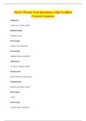 SSAT Words Test Questions with Verified&NewLine;Correct Answers