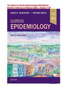 Gordis Epidemiology &lpar;6th Edition&rpar; &ndash; David D&period; Celentano & Moyses Szklo &ndash;&vert; &vert; ISBN&colon; 9780323552318 &vert; Complete Test Bank for Chapters 1&ndash;20 &vert; All Chapters 