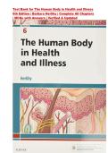 Test Bank for The Human Body in Health and Illness&NewLine;6th Edition &vert; Barbara Herlihy &vert; ISBN&colon; 9780323498449 &vert; Complete All Chapters 1-27 &vert; All Chapter&NewLine;&vert; MCQs with Answers &vert; Verified & Updated
