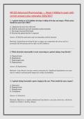 NR 565 Advanced Pharmacology &mdash; Week 4 Midterm exam with &NewLine;correct answers plus rationales 2026&sol;2027 