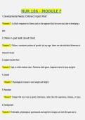 NUR 106 &ndash; MODULE F &vert; QUESTIONS & ANSWERS &vert; COMPREHENSIVE NURSING MODULE REVIEW &vert; 2026 100&percnt; CORRECT RATED A&plus;