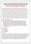 Computer Networking Midterm Exam Prep 2026&sol;2027&colon; 160 Questions & Detailed Solutions Manual &lpar;Verified Answers for TCP&sol;IP&comma; OSI Architecture&comma; and Subnetting Fundamentals&rpar;&NewLine;