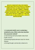 HESI PN COMMUNITY HEALTH NURSING ACCURATE PRACTICE EXAM WITH ALL POSSIBLE APPROVED WELL ELABORATED PRACTICE QUESTIONS AND 100&percnt; CORRECT VERIFIED ANSWERS WITH DETAILED RATIONALES PLUS EXPERT ANSWER KEY &lpar;100&percnt; CORRECT VERIFIED SOLUTIONS&rpar; 2026-2027 CURRENTLY U