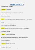PHARM FINAL PT 2 &vert; QUESTIONS & ANSWERS &vert; COMPREHENSIVE PHARMACOLOGY FINAL EXAM REVIEW &vert; 2026