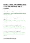 MATERNAL CHILD NURSING CARE FINAL PAPER SOLVED QUESTIONS WITH COMPLETE ANSWERS&period;pdf&NewLine;&NewLine;