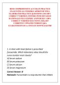 HESI COMPREHENSIVE ACCURATE PRACTICE EXAM WITH ALL POSSIBLE APPROVED WELL ELABORATED PRACTICE QUESTIONS AND 100&percnt; CORRECT VERIFIED ANSWERS WITH DETAILED RATIONALES PLUS EXPERT ANSWER KEY &lpar;100&percnt; CORRECT VERIFIED SOLUTIONS&rpar; 2026-2027 CURRENTLY UPDATED VERSION