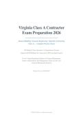 VA CONTRACTORS ADVANCED CLASS A EXAM 2026&sol;2027 &vert; General VA Advanced 100&plus; Q&A &vert; Virginia DPOR &vert; Pass Guaranteed - A&plus; Graded&NewLine;&NewLine;